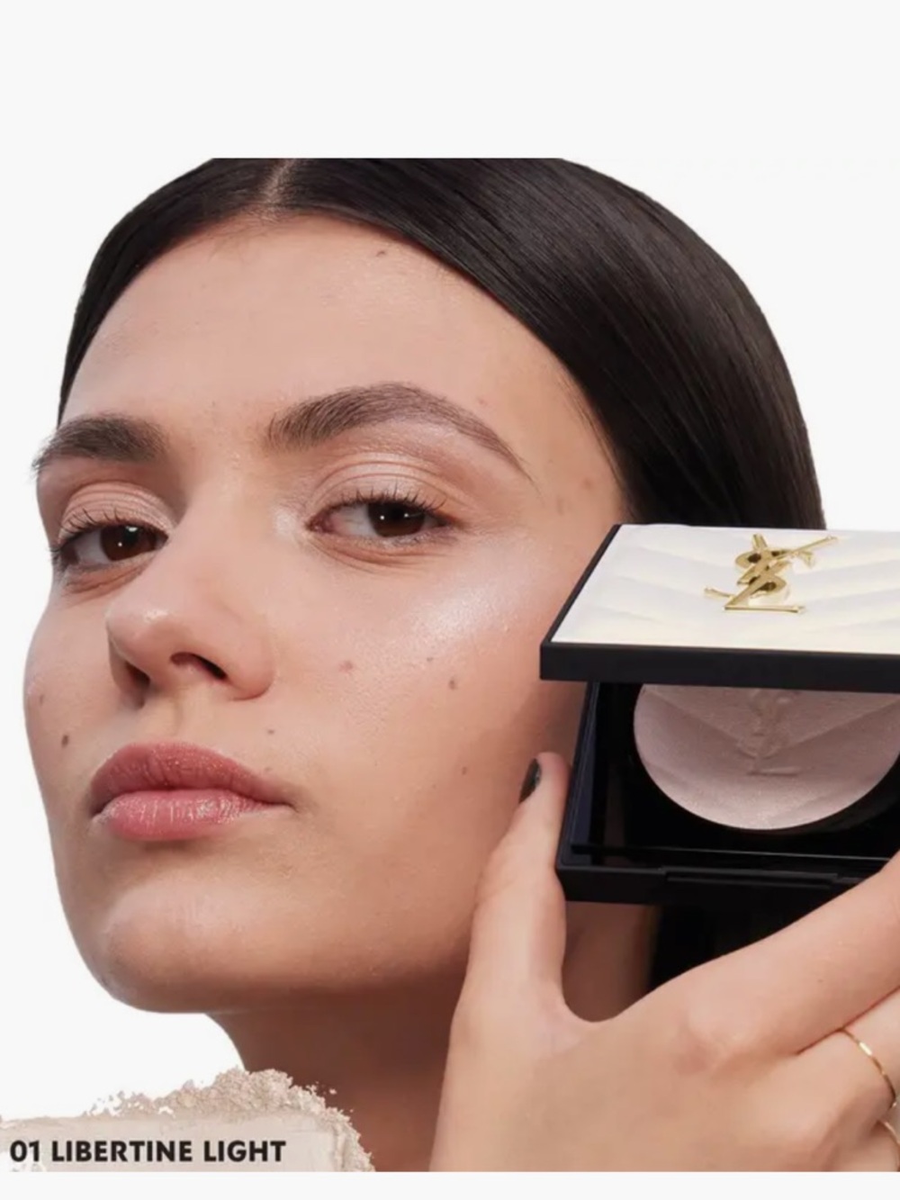 YSL All Hours Hyper Luminize Highlighting Powder 01 Libertine Light - Picture 4 of 9